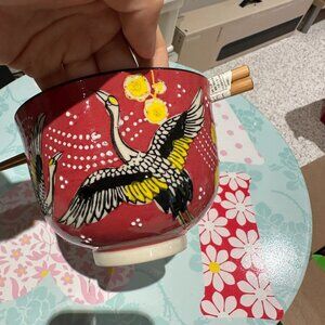 Brand New Ramen Bowl with Chopsticks